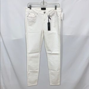 Vince white five pocket skinny pant